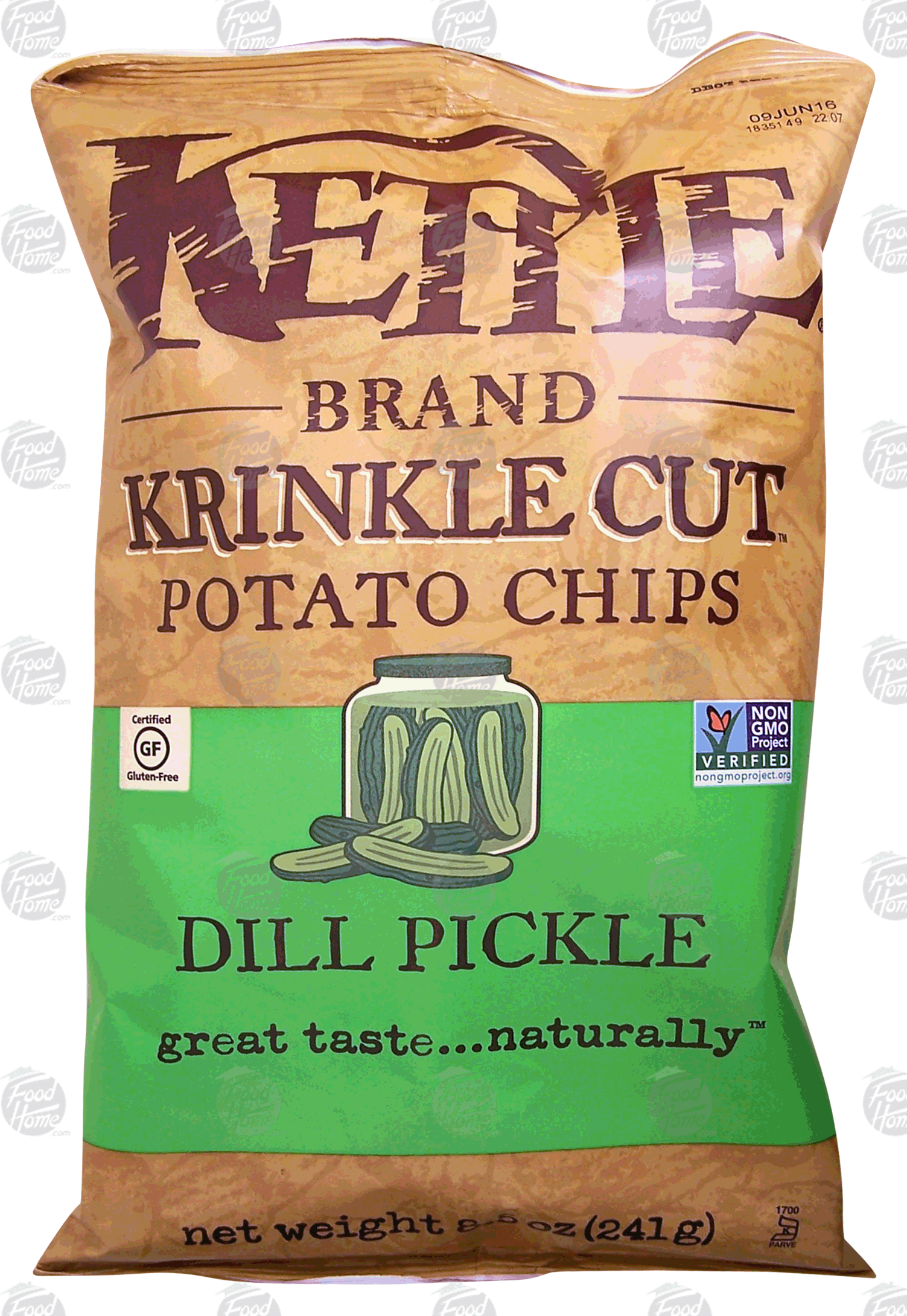 Kettle Chips Krinkle Cut dill pickle potato crisps Full-Size Picture